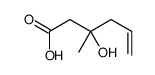 3-hydroxy-3-methylhex-5-enoic acid结构式