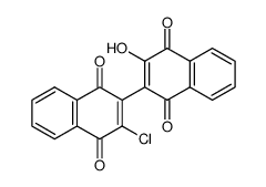 3'-chloro-3-hydroxy-2,2'-binaphthalenyl-1,4,1',4'-tetraone结构式