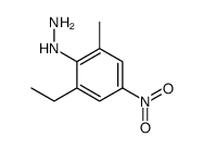 (2-Ethyl-6-methyl-4-nitrophenyl)hydrazine结构式