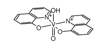 oxo hydroxo bis-(8-hydroxo quinoline) vanadium (V) Structure