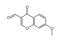 3-甲酰基-7-甲氧基色酮结构式