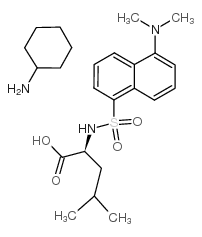 丹酰-L-亮氨酸环己基铵盐结构式