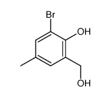 2-bromo-6-(hydroxymethyl)-4-methylphenol Structure