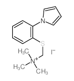 Methanaminium,N,N,N-trimethyl-1-[[2-(1H-pyrrol-1-yl)phenyl]thio]-, iodide (1:1)结构式