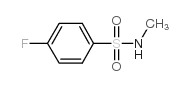 4-氟-N-甲基苯磺酰胺结构式