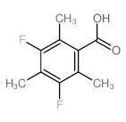 3,5-difluoro-2,4,6-trimethyl-benzoic acid结构式