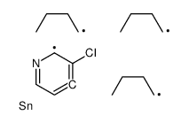 3-氟-4-(三丁基锡烷基)吡啶结构式