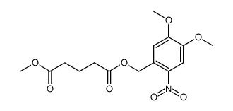 glutaric acid (4,5-dimethoxy-2-nitrobenzyl) ester methyl ester Structure