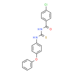 4-chloro-N-{[(4-phenoxyphenyl)amino]carbonothioyl}benzamide Structure