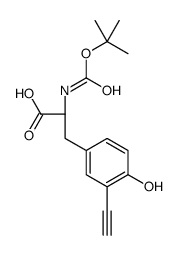 (2S)-3-(3-ethynyl-4-hydroxyphenyl)-2-[(2-methylpropan-2-yl)oxycarbonylamino]propanoic acid Structure