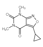 Isoxazolo[3,4-d]pyrimidine-4,6(5H,7H)-dione, 3-cyclopropyl-5,7-dimethyl- (9CI)结构式