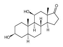 3β,11β-dihydroxy-5α-androstan-17-one Structure