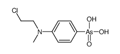 [4-[2-chloroethyl(methyl)amino]phenyl]arsonic acid structure