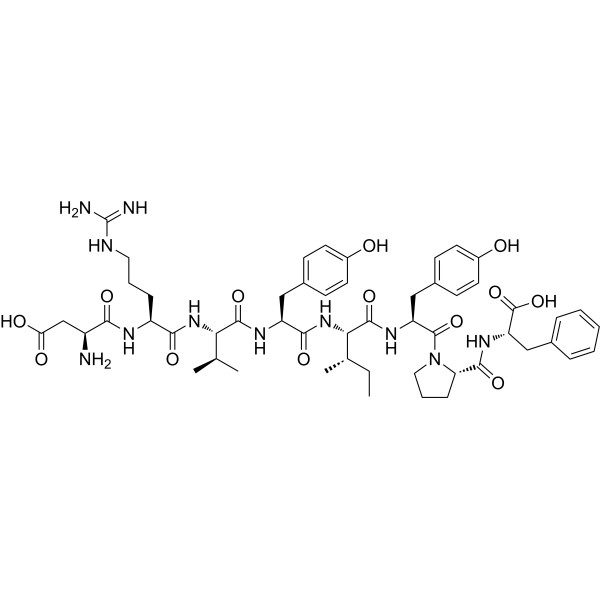 [Tyr6]-Angiotensin II Structure