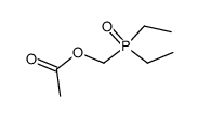 diethylacetoxymethylphosphine oxide Structure