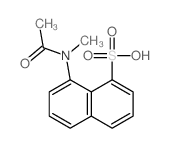 8-(acetyl-methyl-amino)naphthalene-1-sulfonic acid Structure