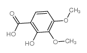 2-羟基-3,4-二甲氧基苯甲酸结构式