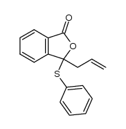 3-allyl-3-(phenylthio)isobenzofuran-1(3H)-one结构式