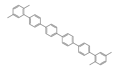 2-[4-[4-[4-[4-(2,5-dimethylphenyl)phenyl]phenyl]phenyl]phenyl]-1,4-dimethylbenzene结构式