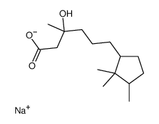 β-Hydroxy-β,2,2,3-tetramethylcyclopentanehexanoic acid sodium salt Structure