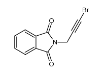2-(3-bromoprop-2-yn-1-yl)isoindoline-1,3-dione结构式