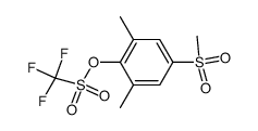 2,6-Dimethyl-4-methylsulfonylphenyl-trifluormethansulfonat结构式