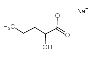 Sodium 2-hydroxypentanoate Structure