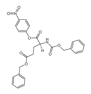 γ-benzyl α-(4-nitrophenyl) benzyloxycarbonyl-L-glutamate结构式