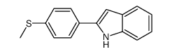 2-(4-methylsulfanylphenyl)-1H-indole结构式
