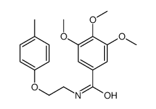 3,4,5-trimethoxy-N-[2-(4-methylphenoxy)ethyl]benzamide Structure