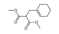 2-(1-Cyclohexen-1-ylmethyl)malonic acid dimethyl ester Structure