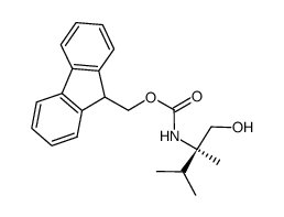 (9H-fluoren-9-yl)methyl (R)-(1-hydroxy-2,3-dimethylbutan-2-yl)carbamate Structure