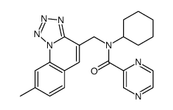 Pyrazinecarboxamide, N-cyclohexyl-N-[(8-methyltetrazolo[1,5-a]quinolin-4-yl)methyl]- (9CI) Structure