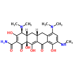 (4S,4aS,5aR,12aS)-4,7-Bis(dimethylamino)-3,10,12,12a-tetrahydroxy-9-(methylamino)-1,11-dioxo-1,4,4a,5,5a,6,11,12a-octahydro-2-tetracenecarboxamide Structure