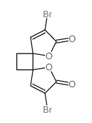 1,7-Dioxadispiro[4.0.4.2]dodeca-3,9-diene-2,8-dione, 3,9-dibromo-, trans- Structure