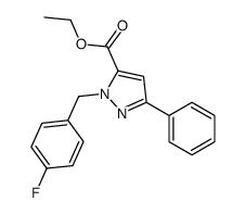 乙基1-(4-氟苯甲酸乙酯)-3-苯酚-1H-吡唑-5-羧酸盐结构式