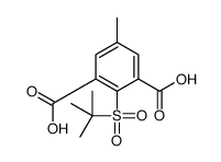 2-tert-butylsulfonyl-5-methylbenzene-1,3-dicarboxylic acid结构式