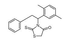 3-[1-(2,5-dimethylphenyl)-2-phenylethyl]-2-sulfanylidene-1,3-thiazolidin-4-one Structure