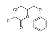 (1-chloro-3-phenoxypropan-2-yl) 2-chloroacetate Structure
