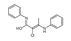 3-anilino-2-chloro-N-phenylbut-2-enamide Structure