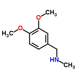 N-甲基-3,4-二甲氧基苄胺结构式