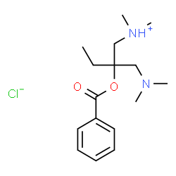 1,1-bis[(dimethylamino)methyl]propyl benzoate monohydrochloride Structure