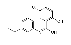 5-chloro-2-hydroxy-N-(3-propan-2-ylphenyl)benzamide结构式