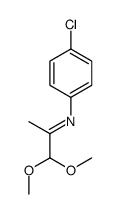 N-(4-chlorophenyl)-1,1-dimethoxypropan-2-imine Structure