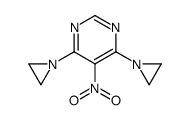 4,6-bis(aziridin-1-yl)-5-nitropyrimidine结构式