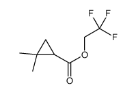 2,2,2-trifluoroethyl 2,2-dimethylcyclopropane-1-carboxylate结构式