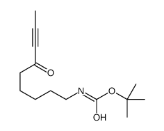 tert-butyl N-(6-oxonon-7-ynyl)carbamate Structure