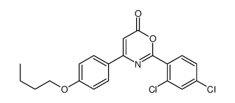 4-(4-butoxyphenyl)-2-(2,4-dichlorophenyl)-1,3-oxazin-6-one Structure