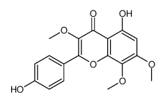 5-hydroxy-2-(4-hydroxyphenyl)-3,7,8-trimethoxychromen-4-one Structure