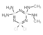 1,3,5,2,4,6-Triazatriphosphorine,2,2-diamino-4,4-dichloro-2,2,4,4,6,6-hexahydro-6,6-bis(methylamino)-(8CI) Structure